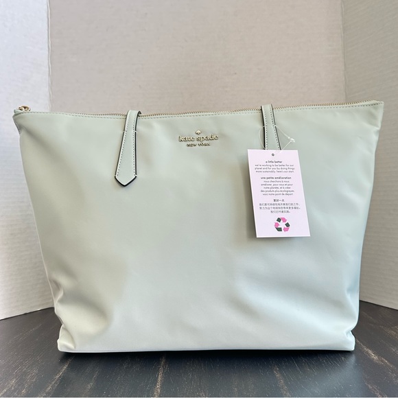 Kate Spade New York
Kitt the little better nylon large tote.  Color-crystal blue - Picture 3 of 10